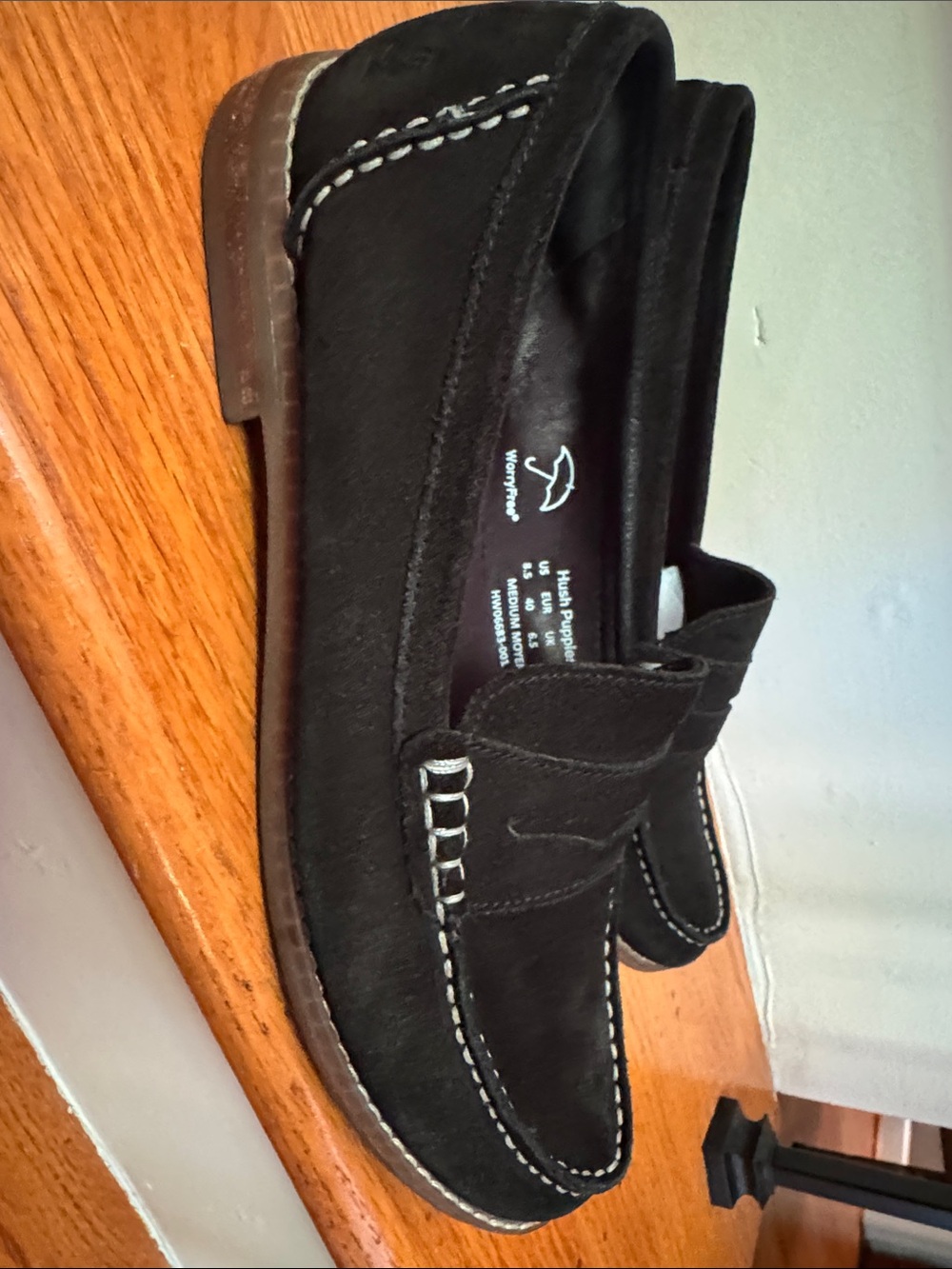 Hush Puppies Women’s Black Suede Wren Loafer